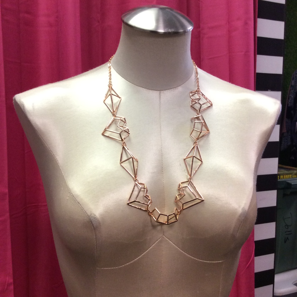 Ted Baker Rose Gold Gem Frame Joni Necklace